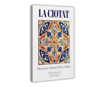 QOTOPGPG Poster su tela La Ciotat, Provenza-Alpi-Costa Azzurra, Francia, decorazione per camera da letto, ufficio, camera da letto, regalo, 50 x 75 cm