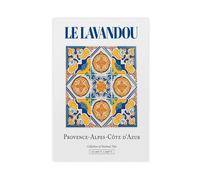 QOTOPGPG Poster su tela Le Lavandou, Provenza-Alpi-Costa Azzurra, decorazione per camera da letto, ufficio, camera da letto, regalo, 40 x 60 cm