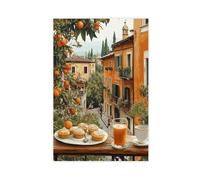 QOTOPGPG Stampa artistica da parete con stampa artistica su tela, motivo: Verona, tavolo da colazione, per soggiorno, camera da letto, 20 x 30 cm