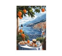 QOTOPGPG Stampa artistica da parete su tela, motivo: Palermo, decorazione artistica da parete, per soggiorno, camera da letto, 60 x 90 cm