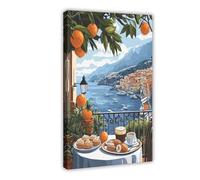 QOTOPGPG Stampa artistica da parete su tela, motivo: Palermo, decorazione artistica da parete per soggiorno, camera da letto, 30 x 45 cm