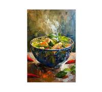 QOTOPGPG Stampa artistica su tela con curry verde thailandese, decorazione per camera da letto, ufficio, camera da letto, regalo, 40 x 60 cm