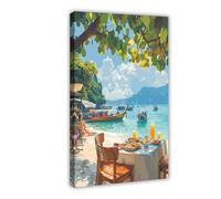 QOTOPGPG Stampa artistica su tela con motivo Phuket, decorazione per camera da letto, ufficio, camera da letto, regalo, 30 x 45 cm