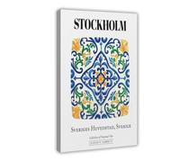QOTOPGPG Stoccolma, Sverige, tradizionale poster su tela, decorazione artistica da parete per soggiorno, camera da letto, 20 x 30 cm