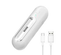QOTSTEOS Deodorante per frigorifero, generatore di ozono ioni negativi per rinfrescare l'aria, deodorante per frigorifero a 2 marce, mini USB (argento)