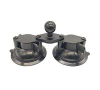 QOTSTEOS RAM Mount Twist Lock Ventosa Base, 360 Gradi Rotabile Ventosa Holder Twist Lock Base, Window Mount Car Interior Phone Mount Holder (dimensioni: doppia tazza)