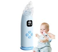 Qoukonao Aspiratore nasale elettrico per bambini, ventosa per muco con 3 livelli di aspirazione, detergente nasale con luce lenitiva e musica, 3 punte, dispositivo di rimozione del muco ricaricabile