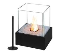 Qoukonao Braciere Da Tavolo, Con Bioetanolo Compatto Di Forma Quadrata, Fuoco Da Tavolo Per Esterni, Per Cortile Giardino Casa Soggiorno Comodino Balcone Camera Compleanno Festa Di Benvenuto A Casa