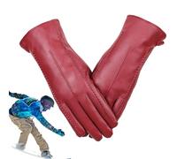 Qoukonao Guanti caldi da donna | scaldamani antivento e antiscivolo | caldi guanti invernali da donna, per guida di auto, messaggi, pendolarismo quotidiano, ciclismo, equitazione e