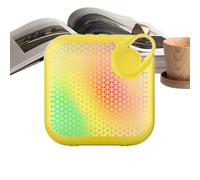 Qoukonao Mini altoparlante wireless - audio con suono potente, altoparlante wireless con luce RGB per viaggi, spiaggia, doccia, feste, campeggio