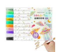 Qoukonao Paint Pens | 10 pastelli impermeabili a base di olio | Materiali artistici a base di olio ad asciugatura rapida | Matite per bricolage impermeabili | per pittura a pietra tessuto ceramica