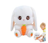 Qoukonao Peluche - 30 cm dolce decorazione della stanza e morbida bambola - coniglio di peluche con un, per bambini, collezionisti, compleanni, casa, ufficio, dormitorio come conforto e