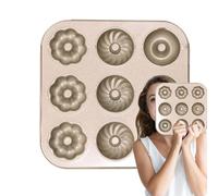 Qoukonao Stampo Per Ciambelle Da Forno - Vassoio Antiaderente Resistente Al Calore - Stampo Per Torta A Forma Di Ciambella | Per, La Preparazione Della Colazione, I Dolci E Le Feste