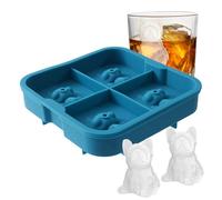 Qoukonao Stampo Per Ghiaccio - In Silicone A Forma Di Squalo 3D,Stampo per Bevande da 4 Cavità per Vino Whisky Ghiaccio Gelatina Cioccolato Compleanno Natale Halloween Barbecue Picnic Spiaggia Festa