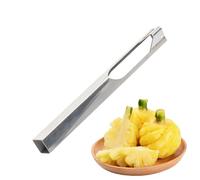 Qoukonao Strumento Per La Rimozione Degli Occhi Ananas,Attrezzo V Shape per Rimozione Occhi | Utensile da Cucina Taglia e Sbuccia Frutta - Per Cucina Casa Frutteria Supermercato