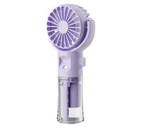 Qoukonao Ventilatore Nebulizzatore Portatile,Ventilatore A Mano Ricaricabile Portatile | Accessorio Rinfrescante Ricaricabile USB Mini Climatizzatore con Spray per Viaggio e Camminata per Tutti