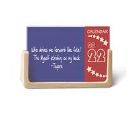 Qoutes - Calendario da tavolo con personaggi famosi che curano chi mi porta come il destino 2022, 12 mesi