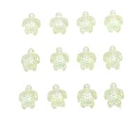 QOVBD 20 pezzi 14X18MM Ciondoli di tartaruga marina in C Perline di vetro sfaccettato per gioielli fai da te Creazione di orecchini Collane Fornitore Braccialetti-SJH