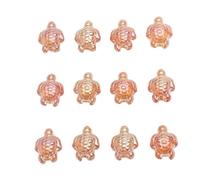 QOVBD 20 pezzi 14X18MM Ciondoli di tartaruga marina in C Perline di vetro sfaccettato per gioielli fai da te Creazione di orecchini Collane Fornitore Braccialetti-DJH