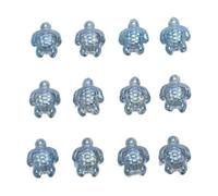 QOVBD 20 pezzi 14X18MM Ciondoli di tartaruga marina in C Perline di vetro sfaccettato per gioielli fai da te Creazione di orecchini Collane Fornitore Braccialetti-DML