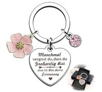 QOWIJEX 1 Pezzo Regalo per Donne a Volte Dimentichi Che Sei Fantastico, Portachiavi di Ispirazione, Regalo di Compleanno per Fidanzata, Mamma, Sorella, Collega, Moglie e Mamma,Scrittura Tedesca