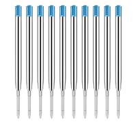 QOWIJEX 10 Pezzi Ricariche in Gel per Penna a Sfera, Refill Compatibili con Parker Ricarica Penna Punta Fine 1 mm Ricarica Penna Ricariche Inchiostro per Penne a Sfera Ricariche Sostituibili,Blu