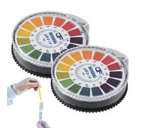 QOWIJEX 2 Pezzi Cartine Tornasole PH, PH Indicatore,Cartine Tornasole,Test PH,Intervallo di Misurazione 0-14, Ottimo per Testare Molte Solite Sostanze Quotidiane-10M