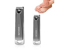 QOWIJEX 2 Pezzi Clip per Unghie - Acciaio Inox Ultra Sharp per Unghie e Clip per Unghie & Comodo ed Ergonomico per Adulti, Bambini