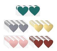 QOWIJEX 50 Pezzi Adesivi Gratta e Vinci Forma Cuore Gratta e Vinci Autoadesivo Adesivi Gratta e Vinci Etichette Scratch Off a Forma Cuore Scrapbooking Cartoline Biglietti D'auguri Matrimoni 7 * 8CM