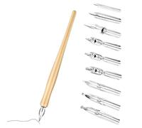 QOWIJEX Set di Pennini per Calligrafia, Manga, per Calligrafia con 1 Portapenne e 9 Pennini, Adatti per Principianti e Artisti, Schizzi, Disegno Manga
