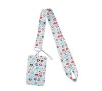 QOWUXHZ 1 Pezzo Porta Badge Con Cordino Porta Badge Da Collo Per Id Cards E Cellulare Per Medico Infermiera Ufficio Scuola Donna Uomo