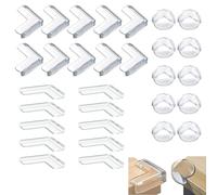 QOWUXHZ 30 Pezzi Paraspigoli Per Bambini Paraspigoli Per Mobili Protezione Bordi Del Tavolo Autoadesiva Trasparente Paraspigoli Per Bambini Per Proteggere Il Bambino Da Lesioni 3 Stili