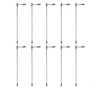 QOXEZY 10pcs Semafori stradali per il modello treni HO OO Scale Layout LED Lamppost 104mm