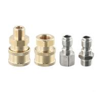QOXEZY 4 pezzi ad alta pressione ad innesto rapido per pistola e idropulitrice, adattatore per tubo da giardino, connettore rapido da 1/4, adattatore a sgancio rapido per idropulitrice,