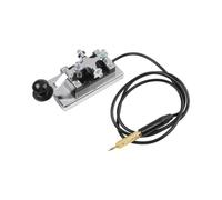 QOXEZY 6.5mm Telegraph Key Shortwave Manuale Codice Radio Trasmettitore | Presenta contatti in argento puro al 99,95%, bassa resistenza e integrità del segnale affidabile durante l'uso prolungato.
