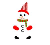 QOXEZY Adesivo magnetico natalizio per frigorifero con pupazzo di neve, Babbo Natale e cappello, decorazione da parete per cucina, decalcomania impermeabile in PVC per casa, ufficio, classe, rosso e