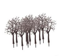 QOXEZY Alberi modellini appassiti testurizzati per diorami e tavoli di sabbia, scenario realistico in plastica da 11 cm, per modellini di treni e espositori di architettura
