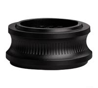 QOXEZY Base per la pulizia del pressino e dell'agitatore del caffè con quattro impugnature angolari in silicone e spazzola di pulizia in nylon staccabile