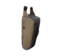 QOXEZY Borsa da manubrio per bicicletta, in nylon, colore marrone | Questa custodia in nylon marrone si attacca saldamente al telaio della bicicletta all'attrezzatura da ciclismo durante le