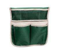 QOXEZY Borsa per attrezzi da giardino, in tessuto Oxford resistente, compatibile con inginocchiatori pieghevoli, doppia dimensione (32 x 31,5 cm + 37 x 19,5 cm), verde (L)