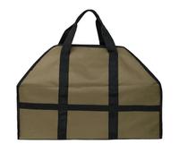QOXEZY Borsa per legna da ardere in tela resistente, compatibile con caminetto e stufa a legna, 61 cm di lunghezza x 30,5 cm di altezza x 25,4 cm di profondità, design chiuso senza disordine (colore
