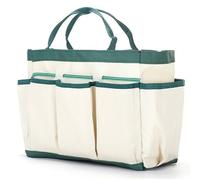 QOXEZY Borsa portatile per attrezzi da giardino, per utensili manuali, in tessuto Oxford 600D, design compatto, pieghevole, 31,5 x 25 x 16 cm