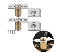 QOXEZY Chiavistello magnetico per porta con sfera a molla con 2 pezzi e dimensioni magnetiche, 2 pezzi realizzati in metallo e acciaio inossidabile che contribuiscono alla sua longevità