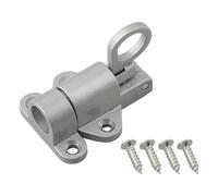 QOXEZY Chiusura automatica a molla in lega di alluminio nero grigio-bianco solido per la casa con alluminio e lega realizzata dall'immagine visualizzata (grigio)