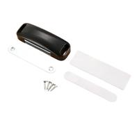 QOXEZY Chiusura magnetica per porta dell'armadio, chiudiporta, ideale per bagno e ufficio, con magnete e dimensioni 5 x 1 cm, offre tranquillità di sicurezza (nero)