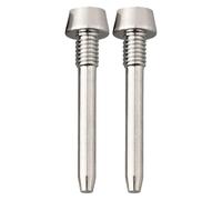 QOXEZY Confezione da 2 perni in lega per pinza freno a disco Shimano MT2/4/5/6/8, per perno di fissaggio pastiglie freno bicicletta, nero/arcobaleno/oro