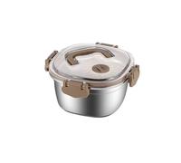 QOXEZY Contenitore per alimenti a tenuta stagna in acciaio inox Lunch Box | Questo contenitore per alimenti in acciaio inox a tenuta stagna mantiene i pasti freschi e sicuri mentre il disordine