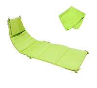 QOXEZY Copertura impermeabile per sedia a sdraio sospesa e telo parasole per chaise longue curve, 194 x 74 cm + tettoia 116 x 116 cm, beige (verde frutta)