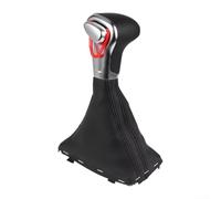 QOXEZY Copertura per pomello del cambio automatico, per modelli A4 e A6, design (linea nera)