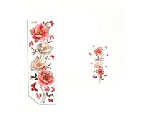 QOXEZY Decalcomania da parete in PVC con farfalle e peonie in vinile nero | Trasforma elegantemente gli spazi abitativi con un murale in vinile floreale e farfalla dettagliato che si applica senza